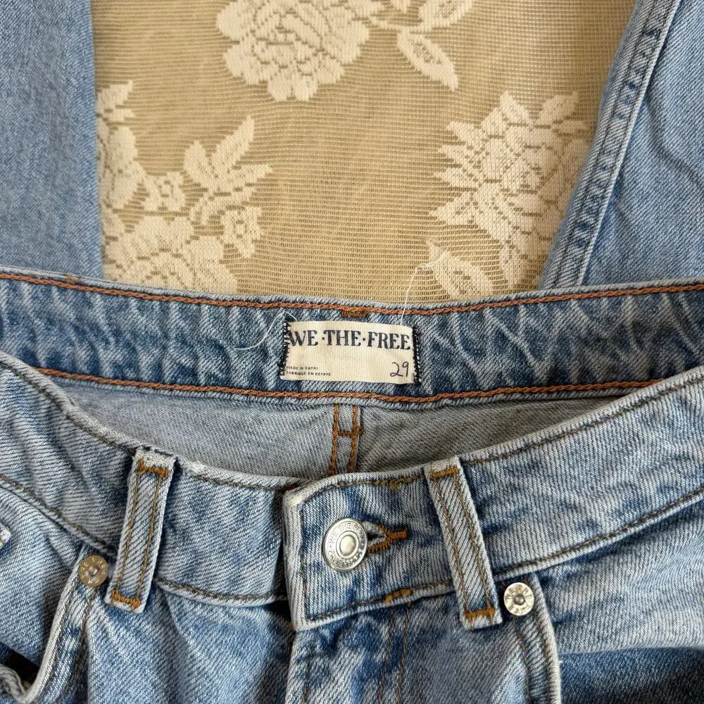 We The Free Free People Barrel Jeans Size 29 - Picture 3 of 4